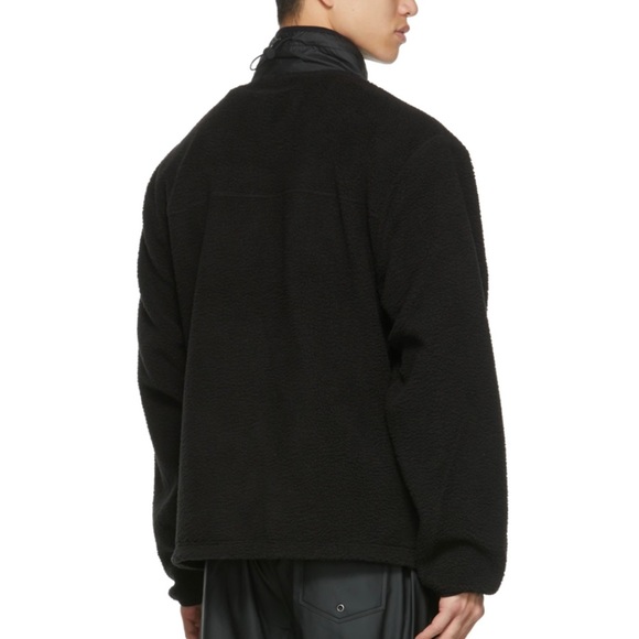 RAINS Paneled Fleece Jacket Sz M/L - Picture 5 of 11